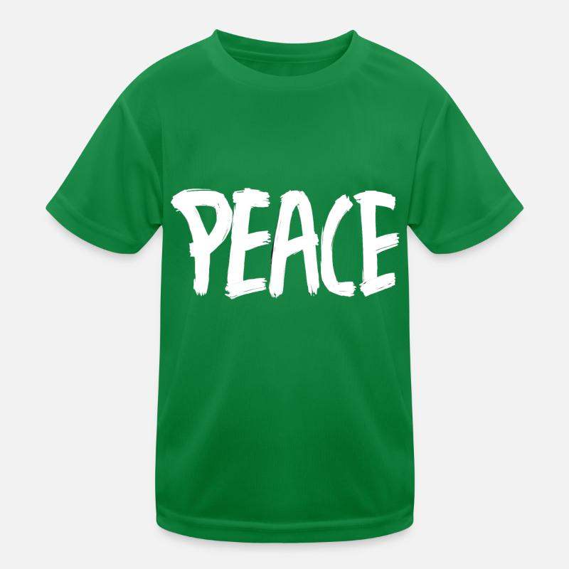 PEACE Blanc Pinceaux T-shirt sport Enfant