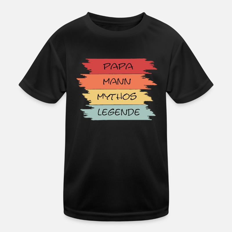 Papa Mann Mythos Legende Kinder Funktions-T-Shirt