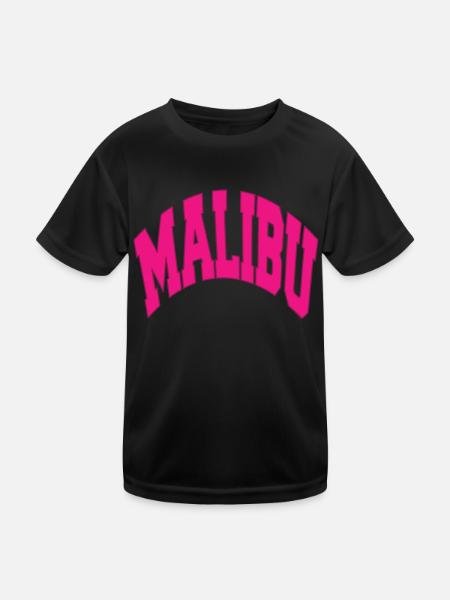 T-shirt rose MALIBU California Sport - T-shirt sport Enfant - noir - Devant