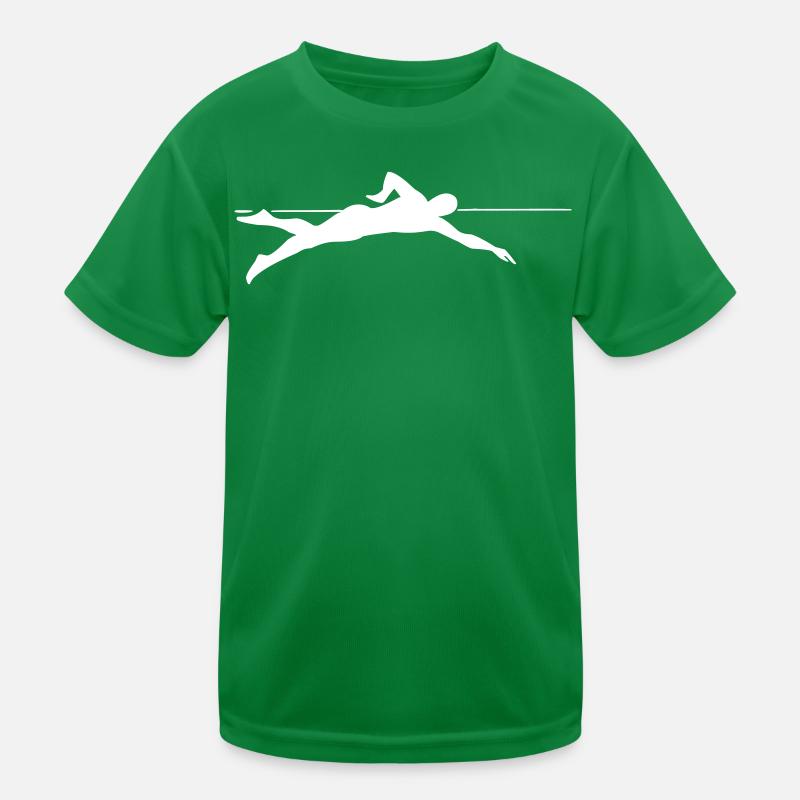 Dynamischer Sprinter Liniengrafik Kinder Funktions-T-Shirt