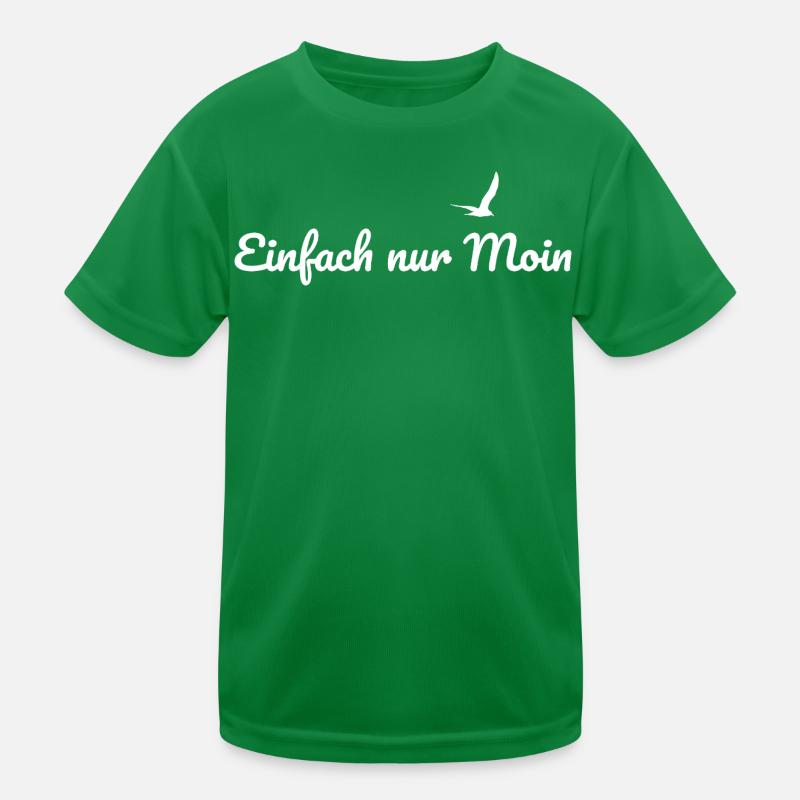 Einfach nur Moin - Maritimes Design Kinder Funktions-T-Shirt