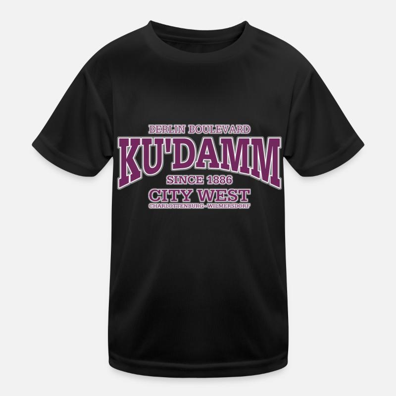 Berlin Ku'damm violett Kinder Funktions-T-Shirt