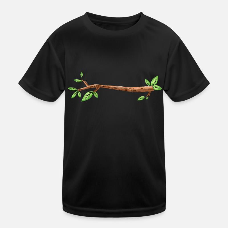 branche arbre dessin feuille T-shirt sport Enfant