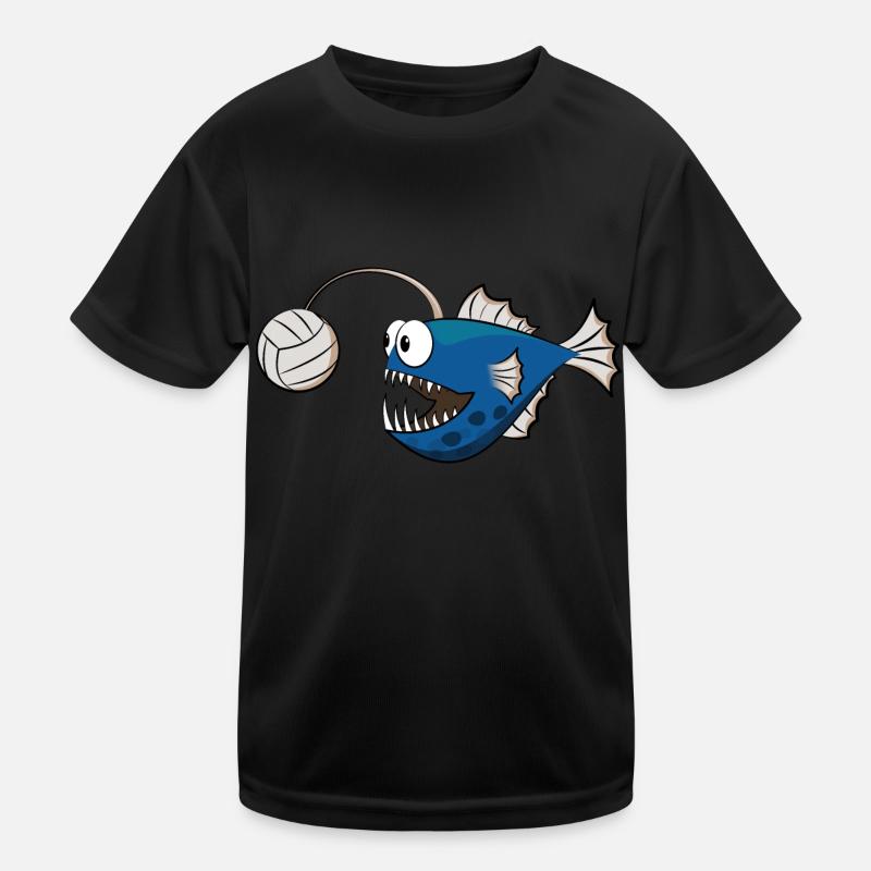 Anglerfish Volleyball Kids Functional T-Shirt