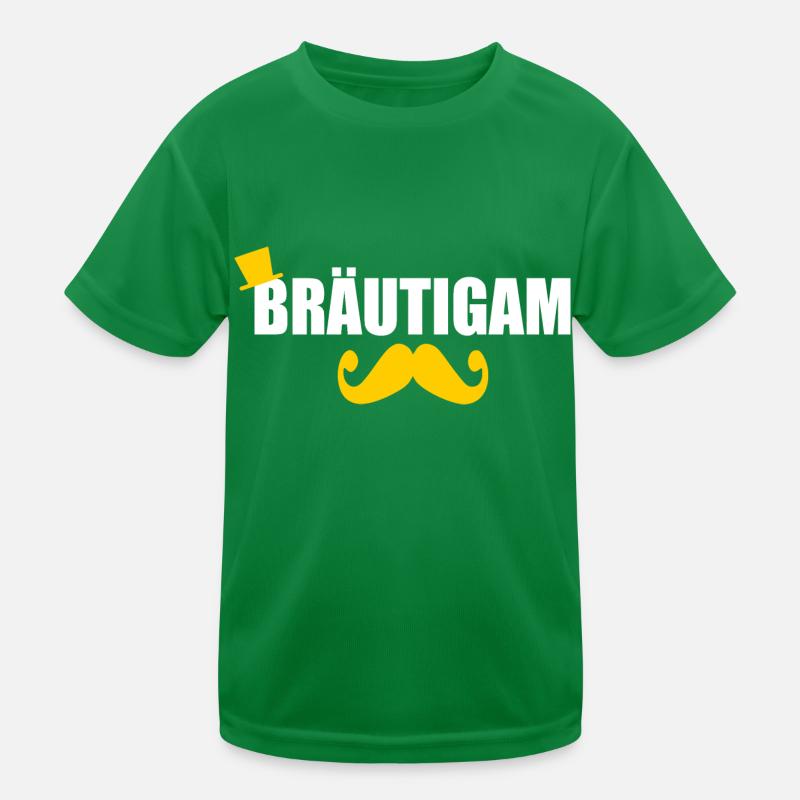 Bräutigam Kinder Funktions-T-Shirt