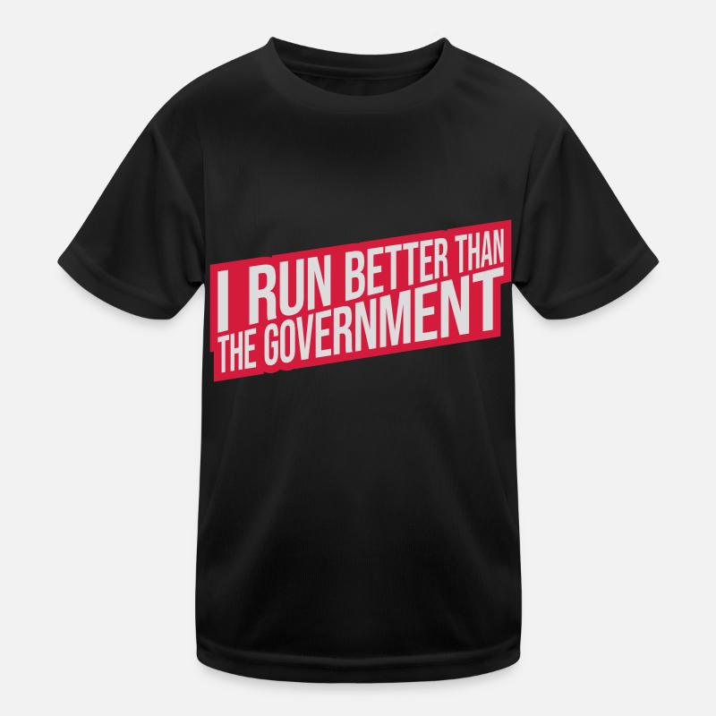 run better than government Kids Functional T-Shirt