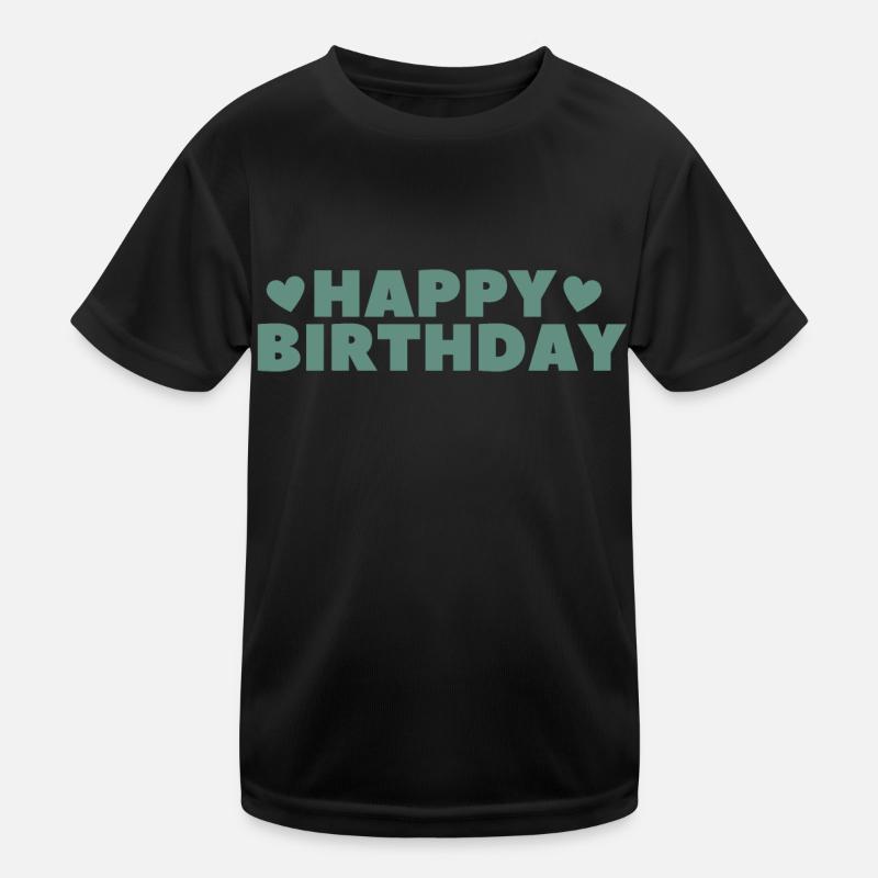 Happy Birthday Geburtstagsgruß Geburtstagsgeschenk Kinder Funktions-T-Shirt