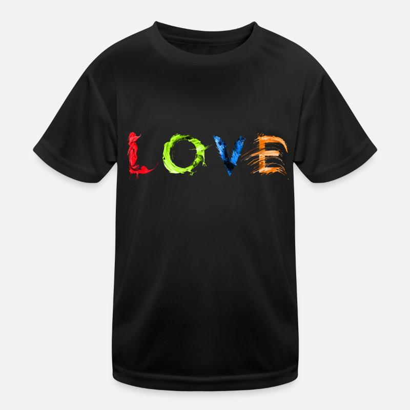 LOVE – Explosion de couleurs pour tous ceux qui aiment T-shirt sport Enfant