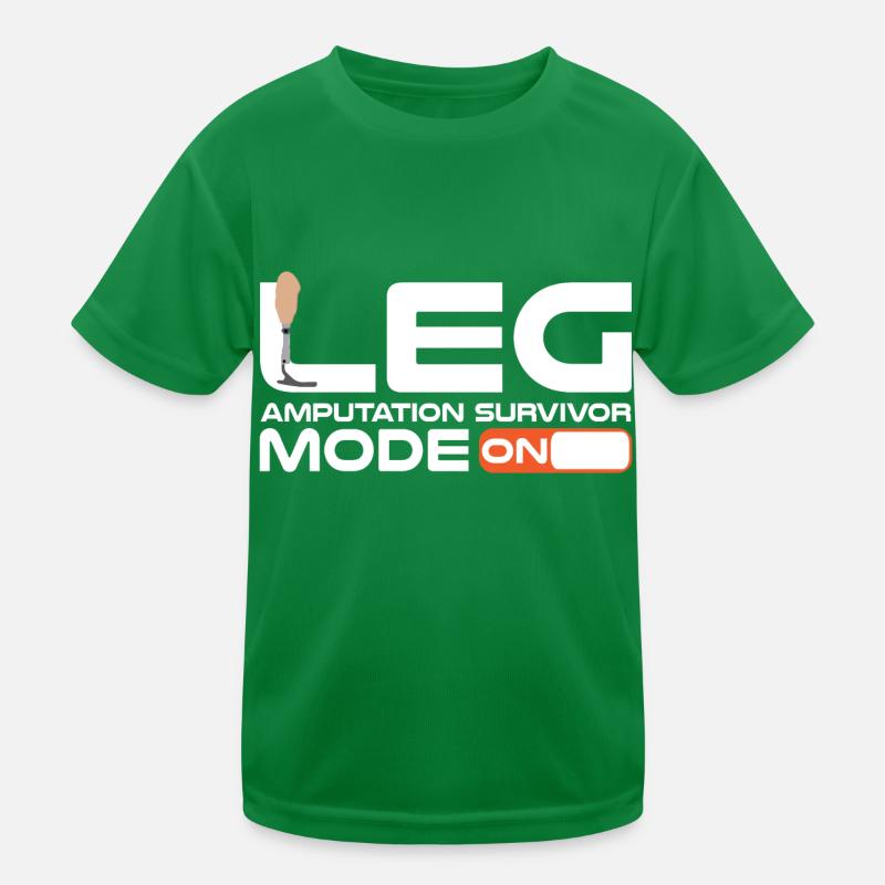 Artificial leg design for leg prostheses Kids Functional T-Shirt