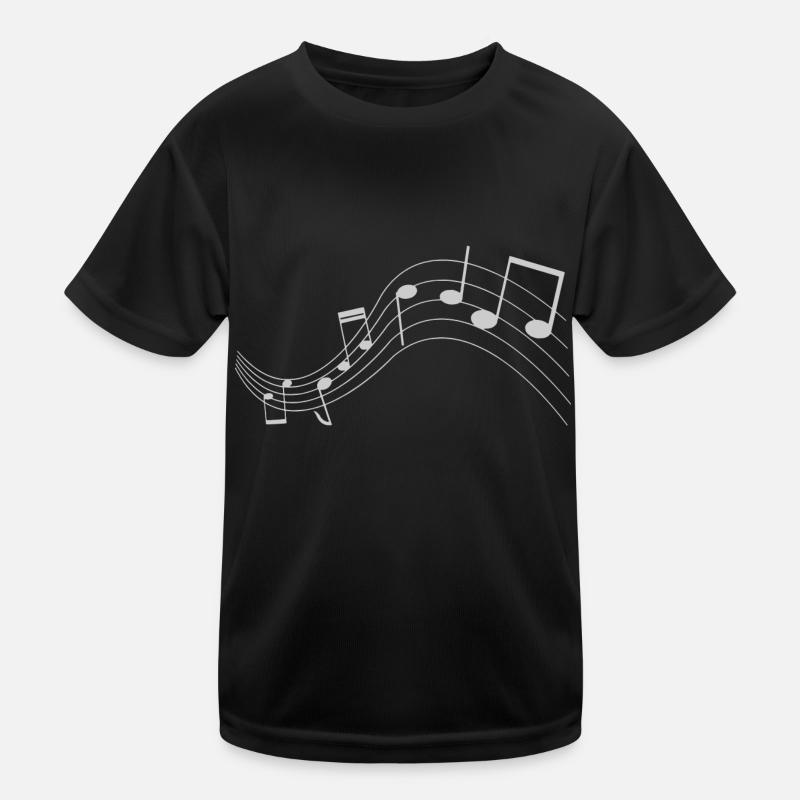 Musical notes T-shirt - Kids Functional T-Shirt - black