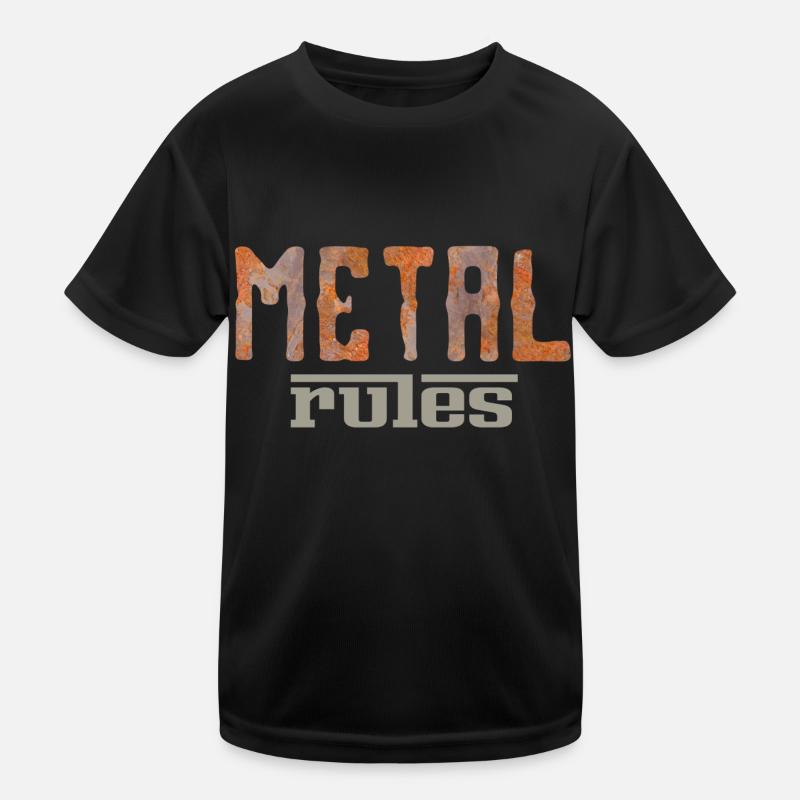 Metal Rules Kids Functional T-Shirt