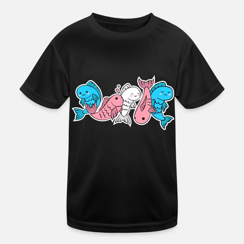 Conception de poisson trans Flag pour les personnes trans T-shirt sport Enfant