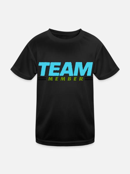 Team Member - Kids Functional T-Shirt - black - Front