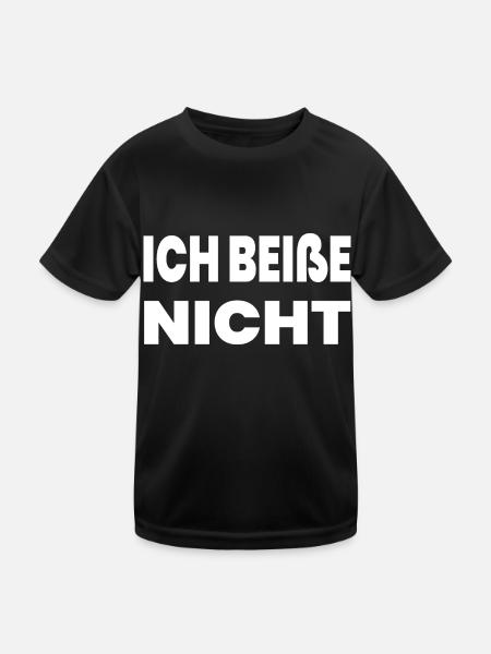 Party - Kinder Funktions-T-Shirt - Schwarz - Vorne
