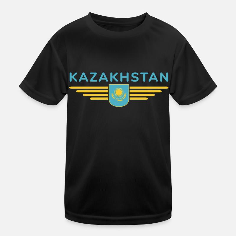 Kazakhstan Design – Steppe et tradition T-shirt sport Enfant