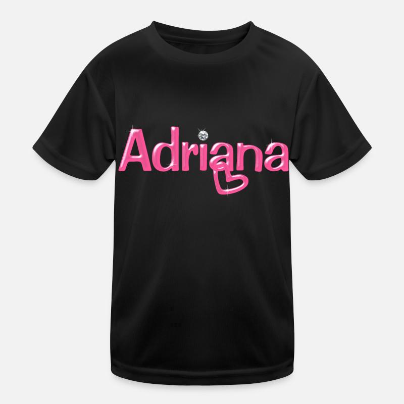 Adriana Name Balloon Font Kids Functional T-Shirt