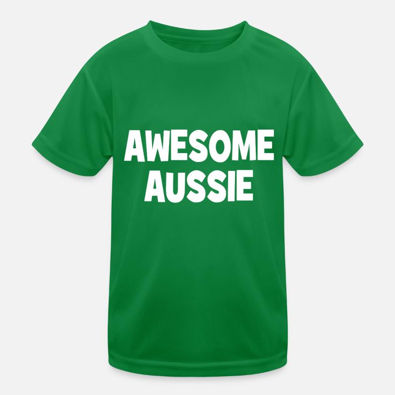 Awesome Aussie - Austrlia - Australien Down Under Kinder Funktions-T-Shirt
