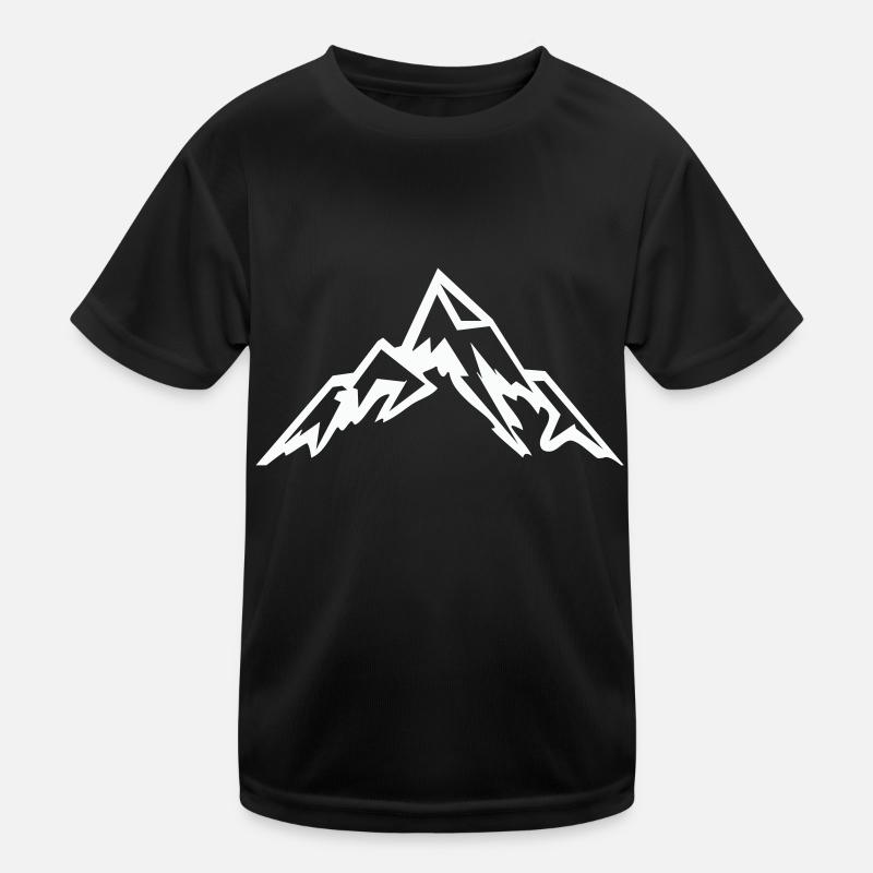Gebirge Berg Kinder Funktions-T-Shirt