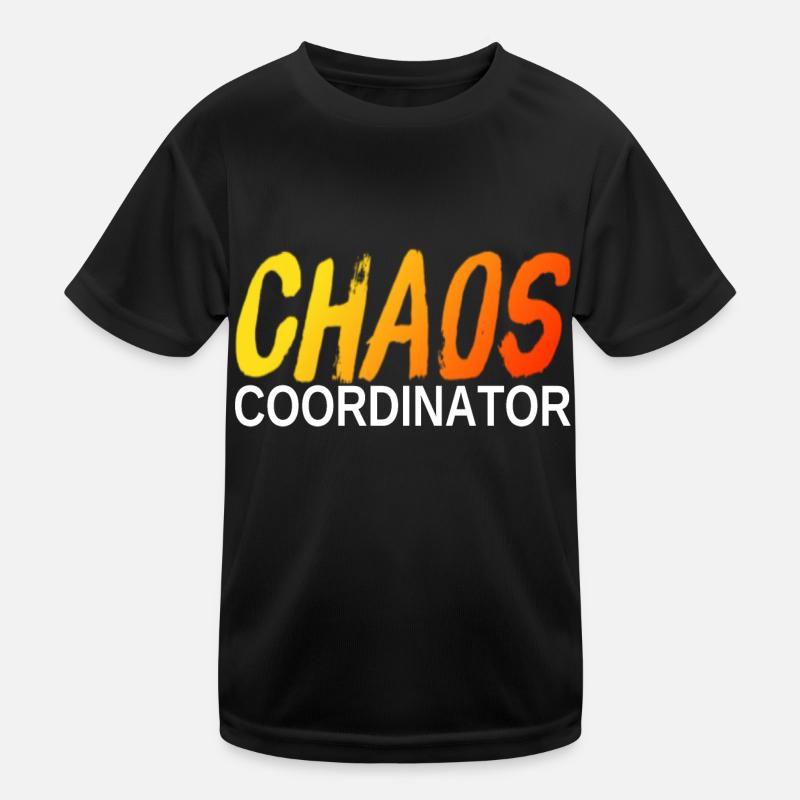 CHAOS COORDINATOR - dégradé & blanc humour bureau T-shirt sport Enfant