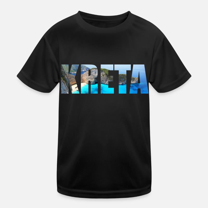 Kreta Urlaubsgeschenke Kinder Funktions-T-Shirt