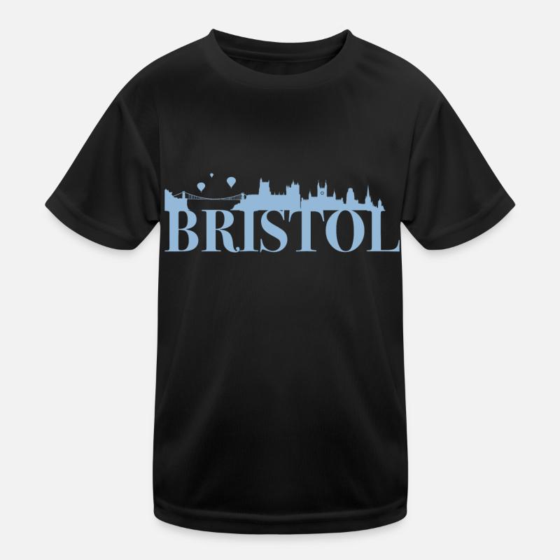 Bristol Angleterre capitale Skyline UK T-shirt sport Enfant