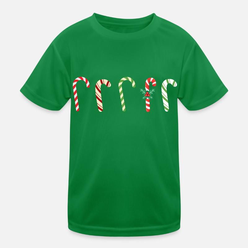 Candy cane Kids Functional T-Shirt