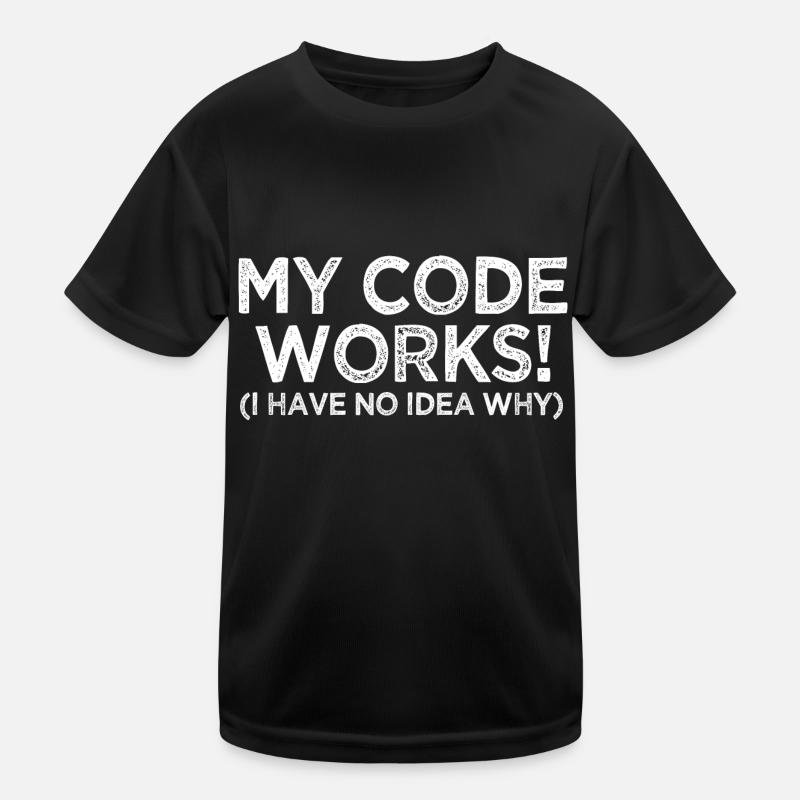 Meine Codearbeit Programmierung Kinder Funktions-T-Shirt