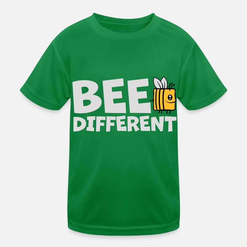 bee different Spruch Zitat Kinder Funktions-T-Shirt