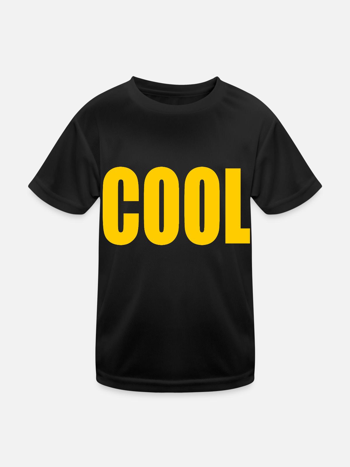Cool - Kinder Funktions-T-Shirt - Schwarz - Vorne