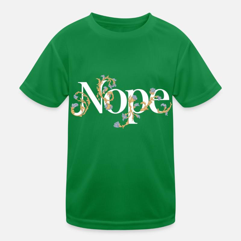 Conception typographique Nope élégante T-shirt sport Enfant