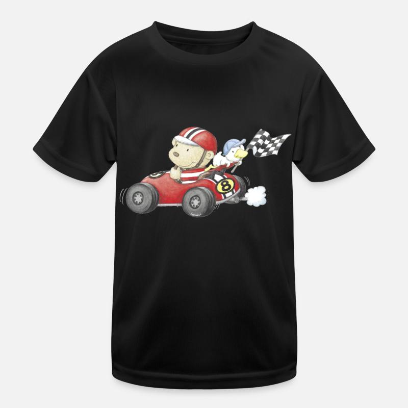 PP_Rennfahrer_01 Kinder Funktions-T-Shirt