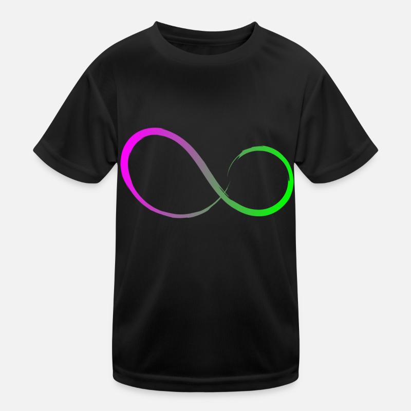 Unendlichkeitszeichen Unendlichkeit Symbol Design Kinder Funktions-T-Shirt
