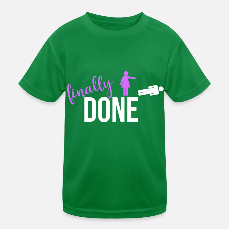 Finally divorce divorce separation Kids Functional T-Shirt