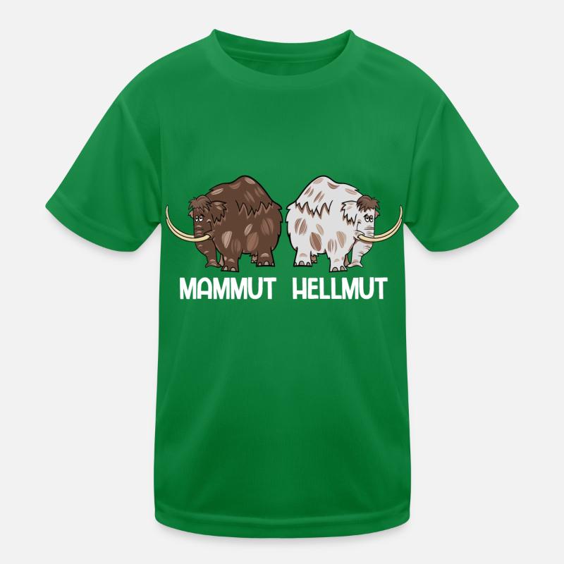 Mammut Hellmut Steinzeit Dino Spruch Eiszeit Kinder Funktions-T-Shirt