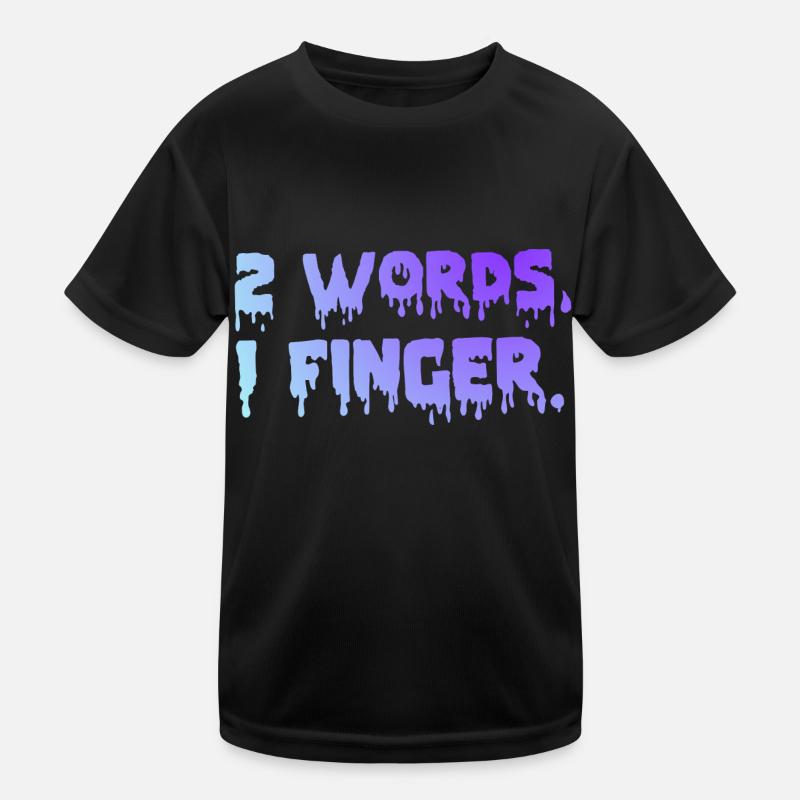 2 Words 1 Finger Pastell Goth Soft Grunge Kleidung Kinder Funktions-T-Shirt