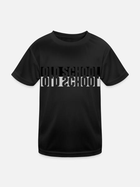 Mirrored Old School - Kids Functional T-Shirt - black - Front