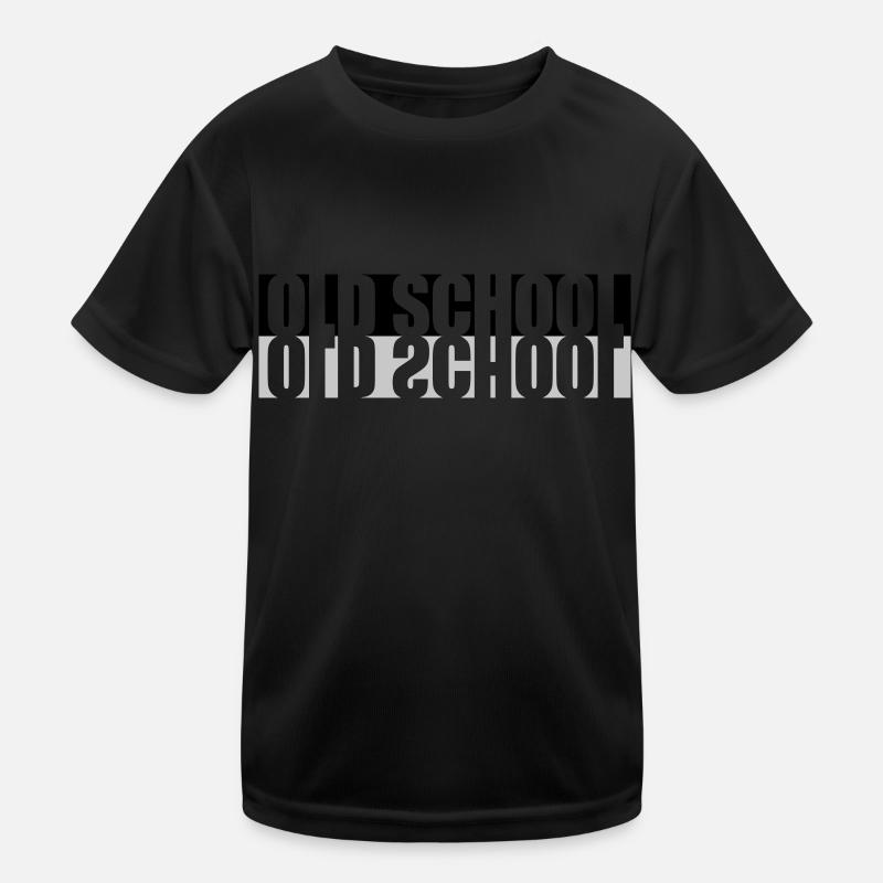 Mirrored Old School Kids Functional T-Shirt