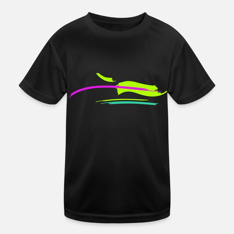 Pinsel Strich Design Kinder Funktions-T-Shirt