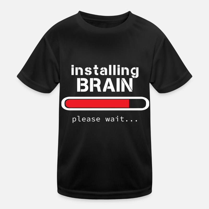 Installing Brain barre rouge T-shirt sport Enfant