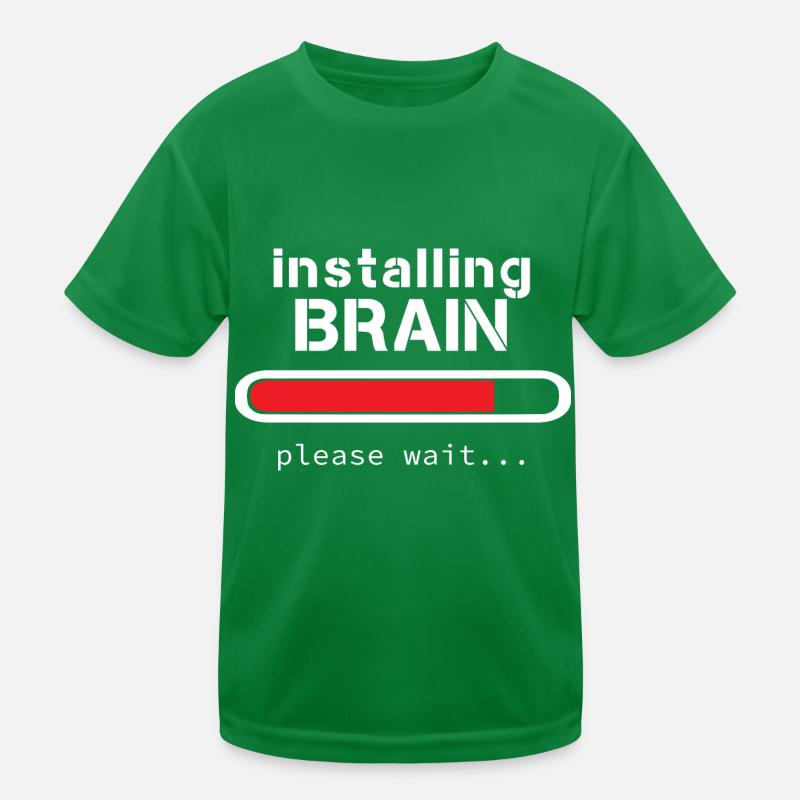 Installing Brain red bar Kids Functional T-Shirt