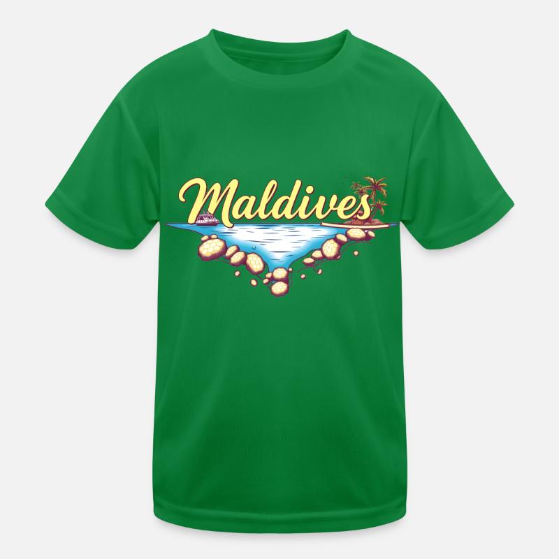 Malediven Geschenkidee Kinder Funktions-T-Shirt