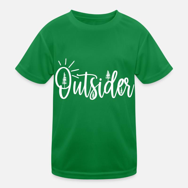 Outsider Outdoors Aventure Camping Randonnée T-shirt sport Enfant