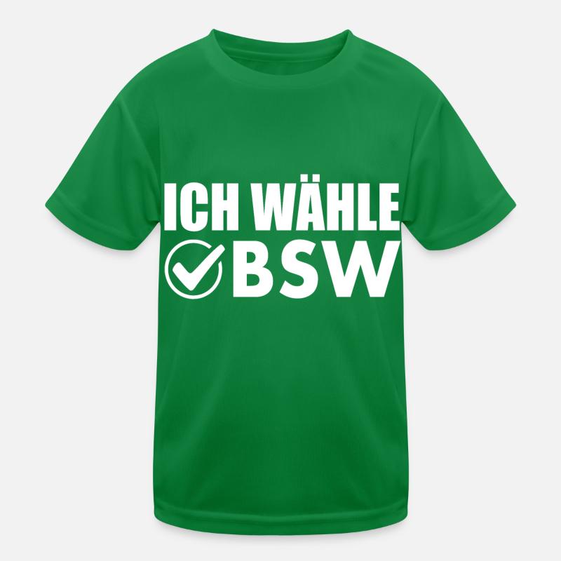 ich wähle bsw Kinder Funktions-T-Shirt