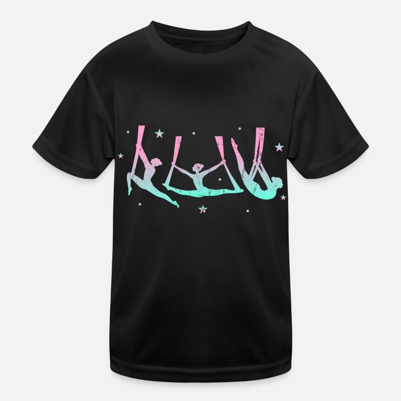 Dames acrobaties athlètes de cirque pente arithmétique T-shirt sport Enfant