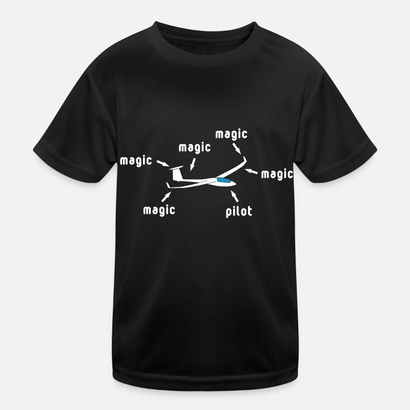 Magic glider pilot, glide glider pilot Kids Functional T-Shirt