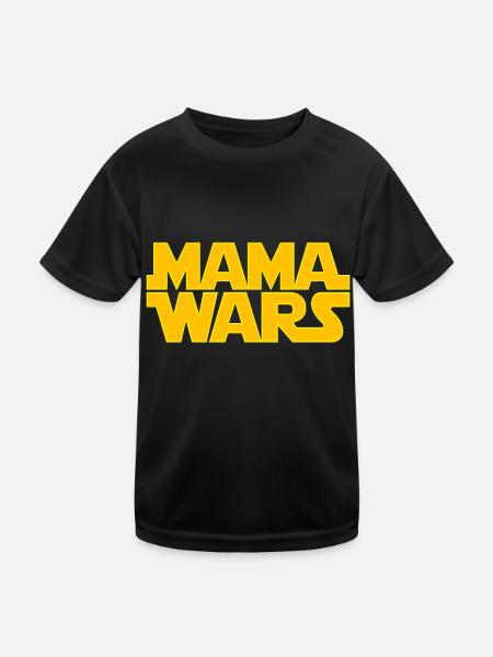 Mama Wars Mami Wars Mommy Wars - Kinder Funktions-T-Shirt - Schwarz