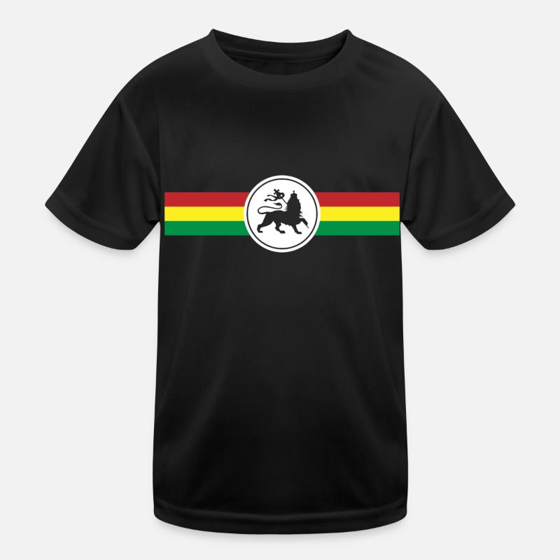 Drapeau Rasta Reggae Lion reggaeton T-shirt sport Enfant