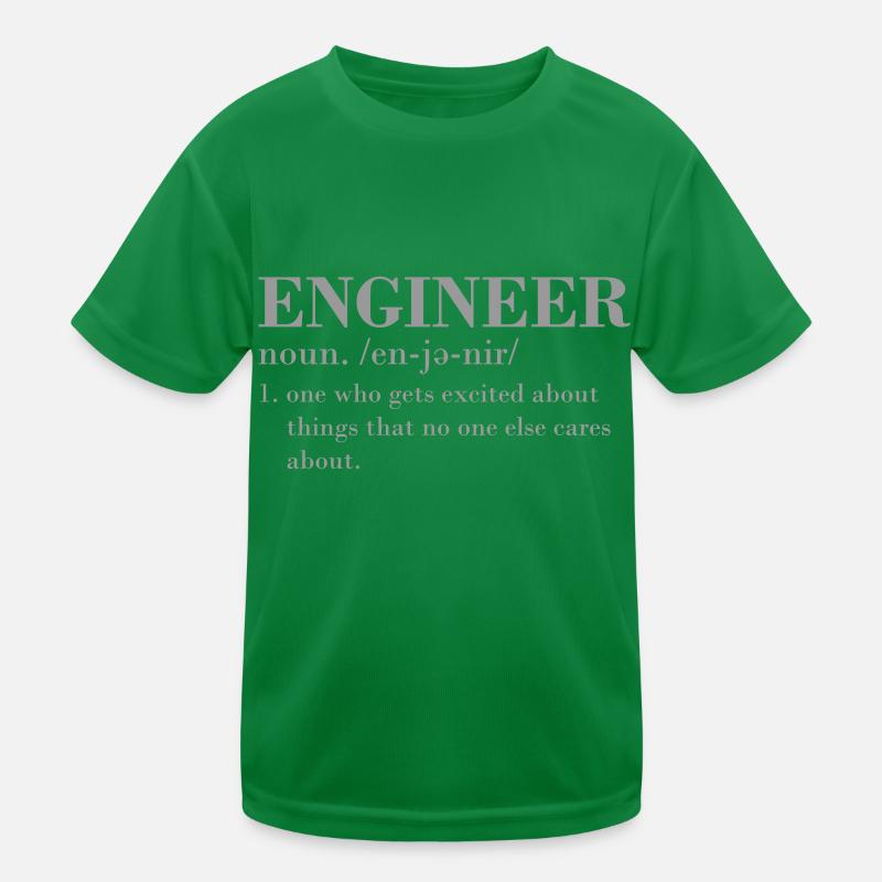 ENGINEER DEFINITION Kids Functional T-Shirt