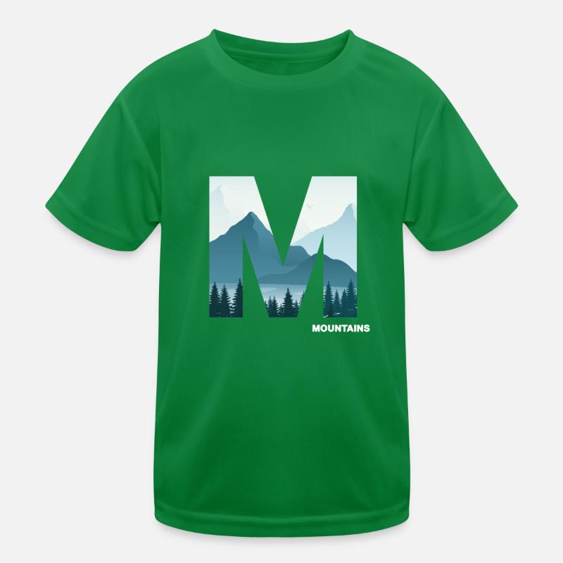 mountain hiking alpine high-altitude summits Kids Functional T-Shirt