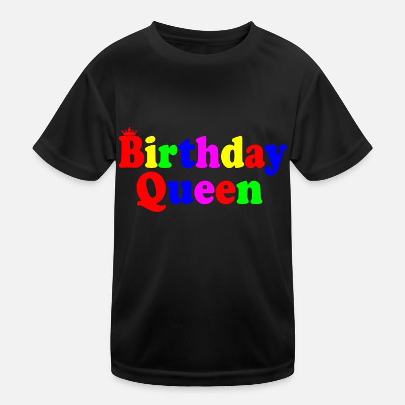 Birthday queen T-shirt sport Enfant
